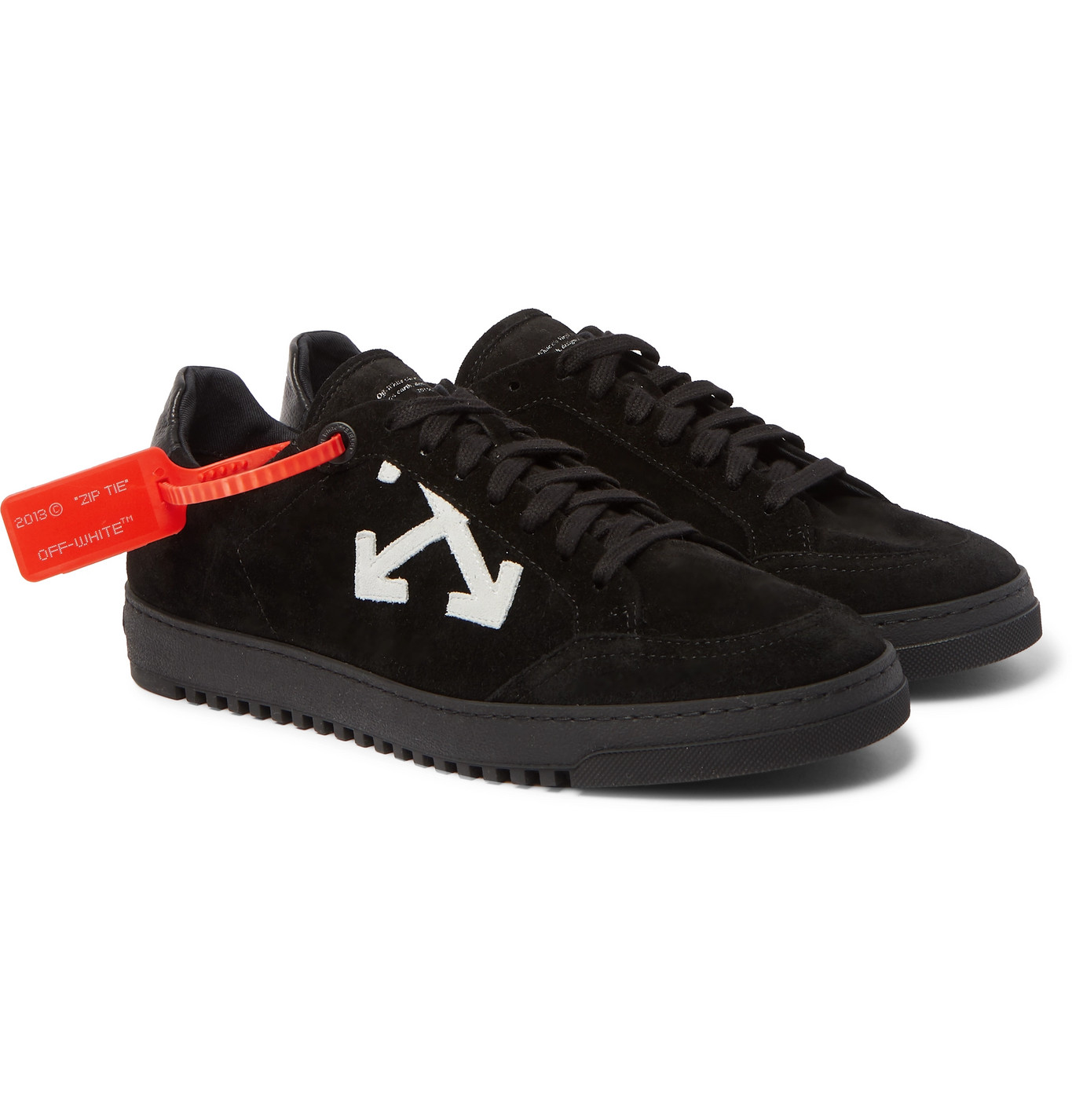 off white sneakers all black