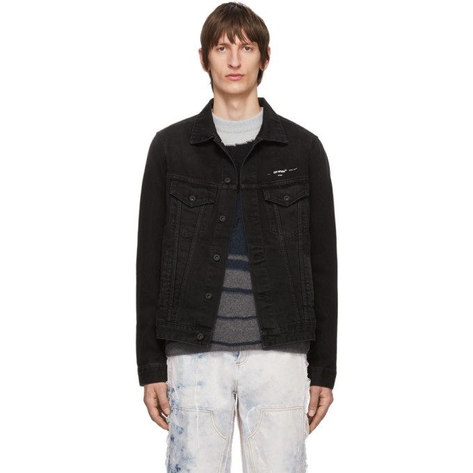off white jacket black and white