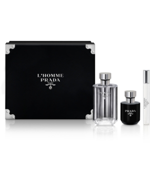 Prada Men's 3-Pc. L'Homme Eau de Toilette Gift Set Prada Men's 3-Pc. L'Homme Eau de Toilette Gift Set