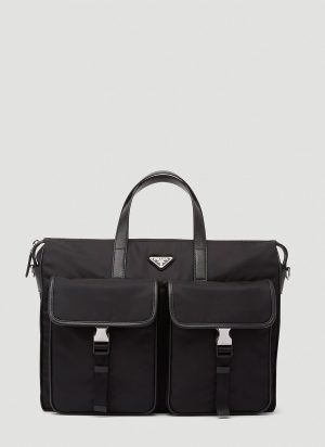 Prada Nylon Briefcase in Black size One Size Prada Nylon Briefcase in Black size One Size