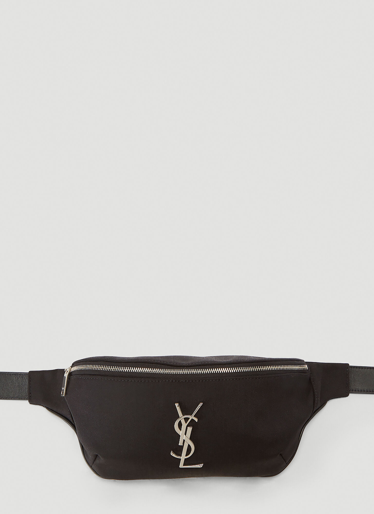 Saint Laurent Monogram Canvas Belt Bag in Black size One Size | The ...