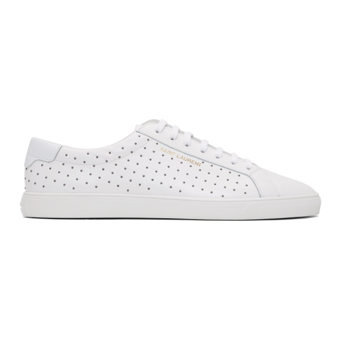 saint laurent white sneakers mens
