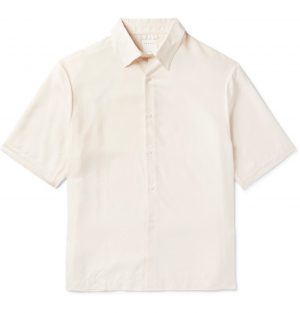 Sandro - Lyocell-Ripstop Shirt - Men - Neutrals Sandro - Lyocell-Ripstop Shirt - Men - Neutrals