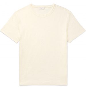 Sandro - Slub Linen T-Shirt - Men - Neutrals Sandro - Slub Linen T-Shirt - Men - Neutrals
