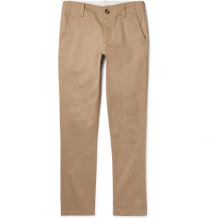 Sandro - Tapered Cotton-Twill Chinos - Men - Neutrals Sandro - Tapered Cotton-Twill Chinos - Men - Neutrals