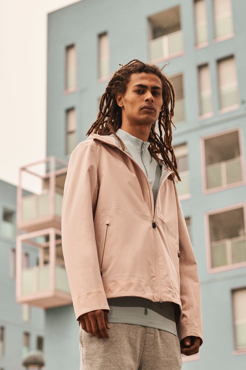 Front and center, Mohamed Ben Salem dons a sleek jacket by Save The Duck. » Save The Duck Delivers Ethical Summer Clothing Front and center, Mohamed Ben Salem dons a sleek jacket by Save The Duck.
