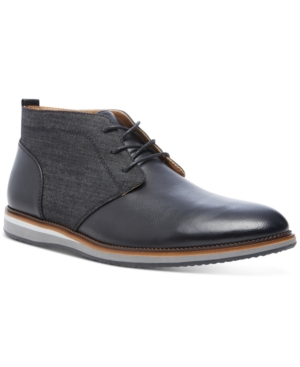 Steve Madden Men's Hinton Mixed-Media Chukka Boots Men's Shoes Steve Madden Men's Hinton Mixed-Media Chukka Boots Men's Shoes