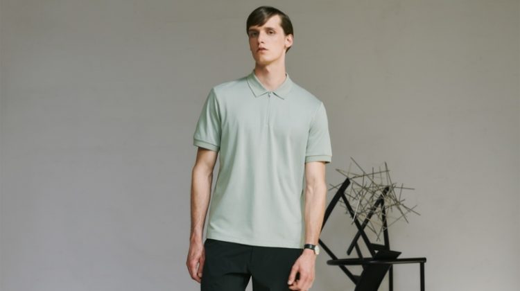 UNIQLO enlists model Joep van de Sande as the face of its Theory capsule collection.