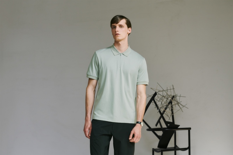 UNIQLO enlists model Joep van de Sande as the face of its Theory capsule collection.
