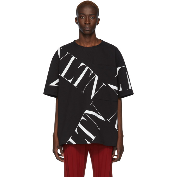 mens black vltn t shirt