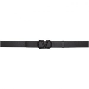 Valentino Black Valentino Garavani VLogo Belt Valentino Black Valentino Garavani VLogo Belt