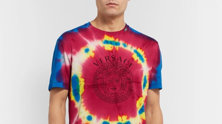 Versace Slim-Fit Tie-Dyed Cotton-Jersey T-Shirt