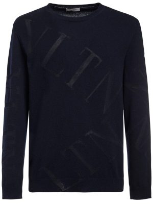 Wool Blend Intarsia Knit Sweater Wool Blend Intarsia Knit Sweater