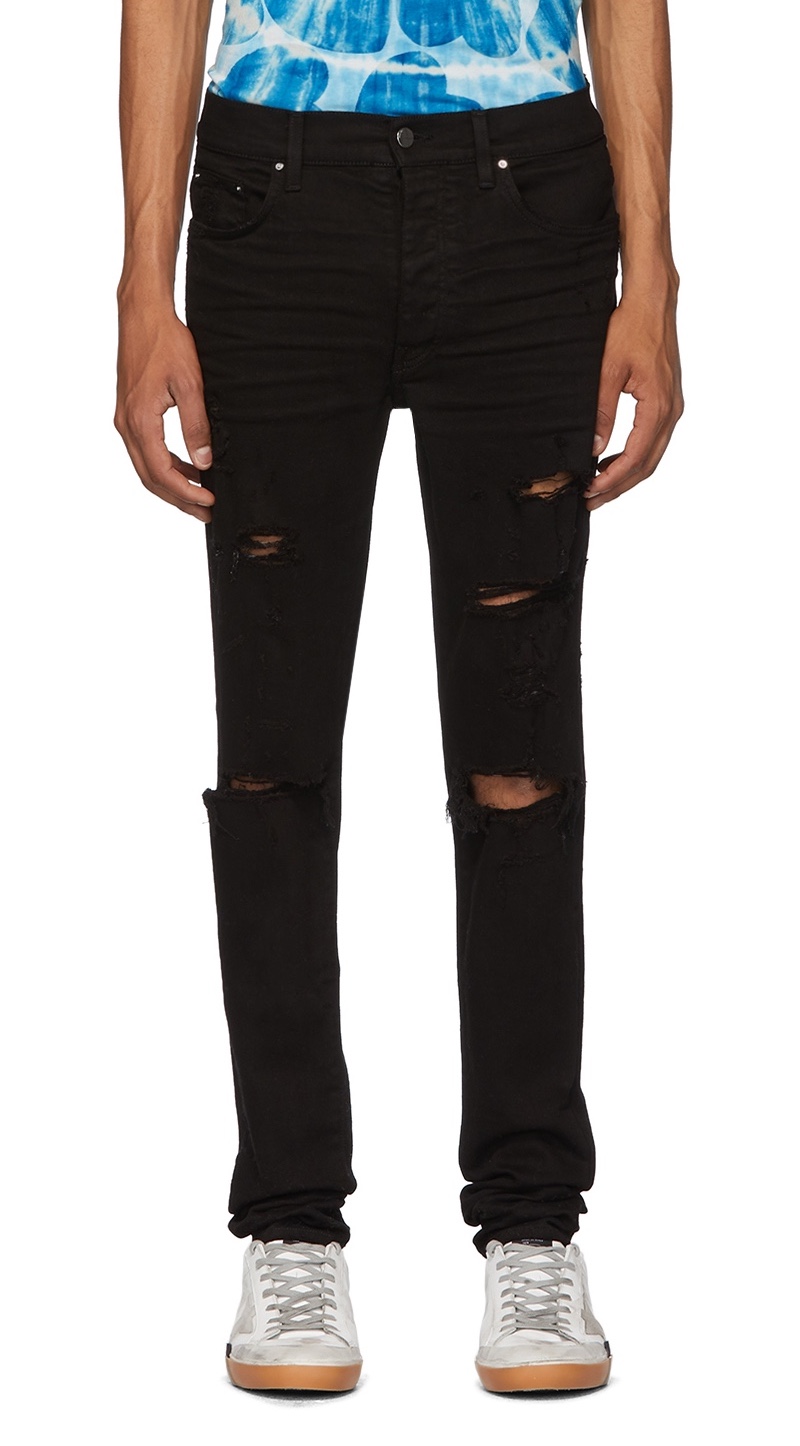 AMIRI Black Thrasher Plus Jeans