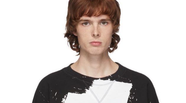 Upgrade Your Look with SSENSE's Designer Sale Maison Margiela Black Numbers Sweatshirt