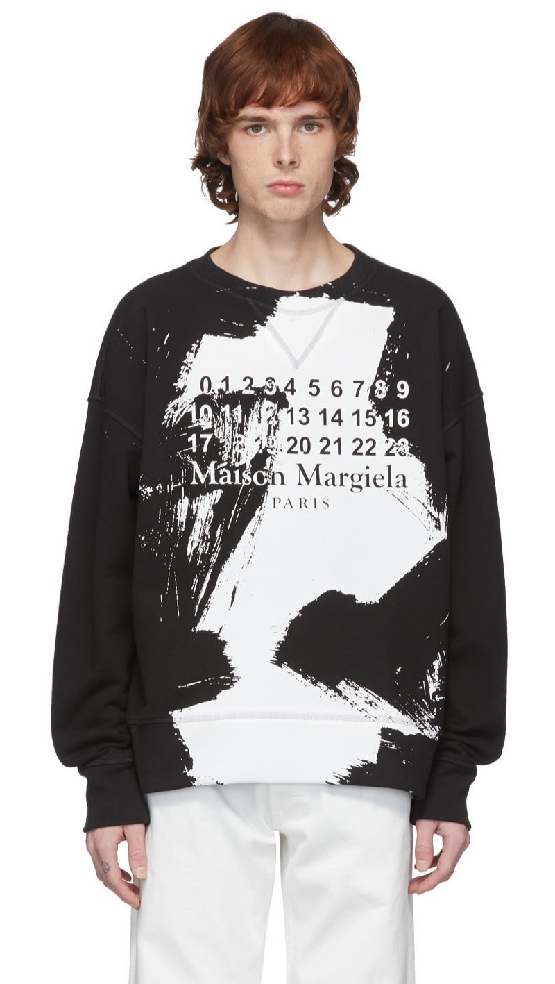 Maison Margiela Black Numbers Sweatshirt