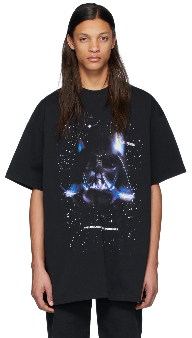 Vetements Black Star Wars Edition Darth Vader T-Shirt