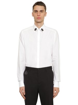 Cotton Poplin Shirt W/ Embroidery Cotton Poplin Shirt W/ Embroidery