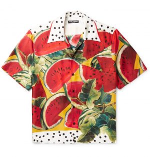 Dolce & Gabbana - Printed Silk-Twill Shirt - Men - Multi Dolce & Gabbana - Printed Silk-Twill Shirt - Men - Multi