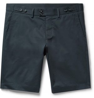 Dolce & Gabbana - Slim-Fit Stretch-Cotton Gabardine Shorts - Men - Blue Dolce & Gabbana - Slim-Fit Stretch-Cotton Gabardine Shorts - Men - Blue