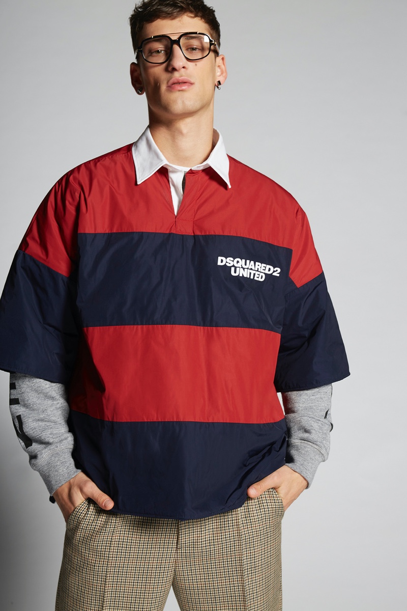 Dsquared2 Nylon United Polo Shirt