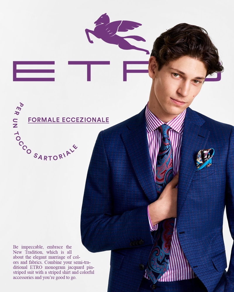 Hang, Justin + More Go Sartorial for Etro Tailoring Campaign