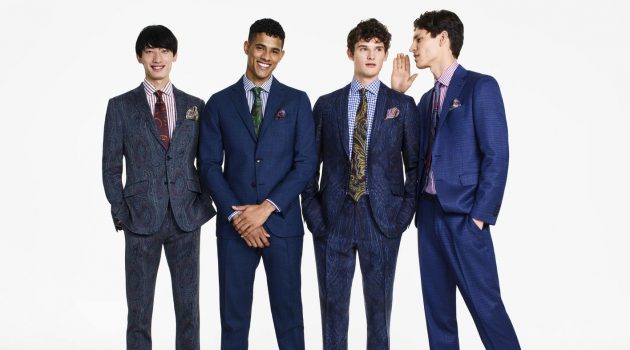 Hang, Justin + More Go Sartorial for Etro Tailoring Campaign