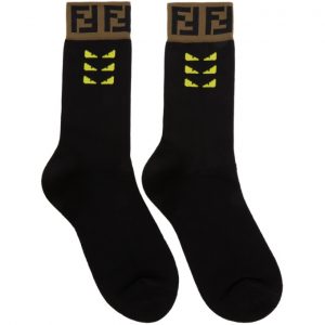 Fendi Black Forever Fendi Bag Bugs Tape Socks Fendi Black Forever Fendi Bag Bugs Tape Socks