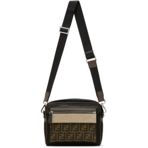 Fendi Black Medium Forever Fendi East/West Messenger Bag Fendi Black Medium Forever Fendi East/West Messenger Bag