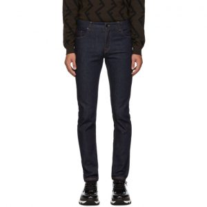 Fendi Blue Forever Fendi Skinny Fit Jeans Fendi Blue Forever Fendi Skinny Fit Jeans