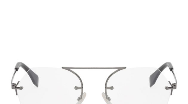 Fendi Gunmetal Aviator Glasses Fendi Gunmetal Aviator Glasses