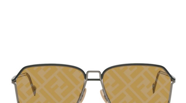 Fendi Gunmetal Forever Fendi Logo Lens Sunglasses Fendi Gunmetal Forever Fendi Logo Lens Sunglasses
