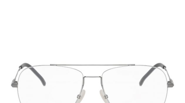 Fendi Gunmetal and Silver Aviator Glasses Fendi Gunmetal and Silver Aviator Glasses