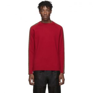 Fendi Red Forever Fendi Side Stripe Sweater Fendi Red Forever Fendi Side Stripe Sweater