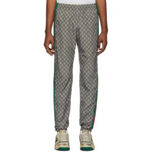 Gucci Brown Nylon GG Oversized Lounge Pants Gucci Brown Nylon GG Oversized Lounge Pants