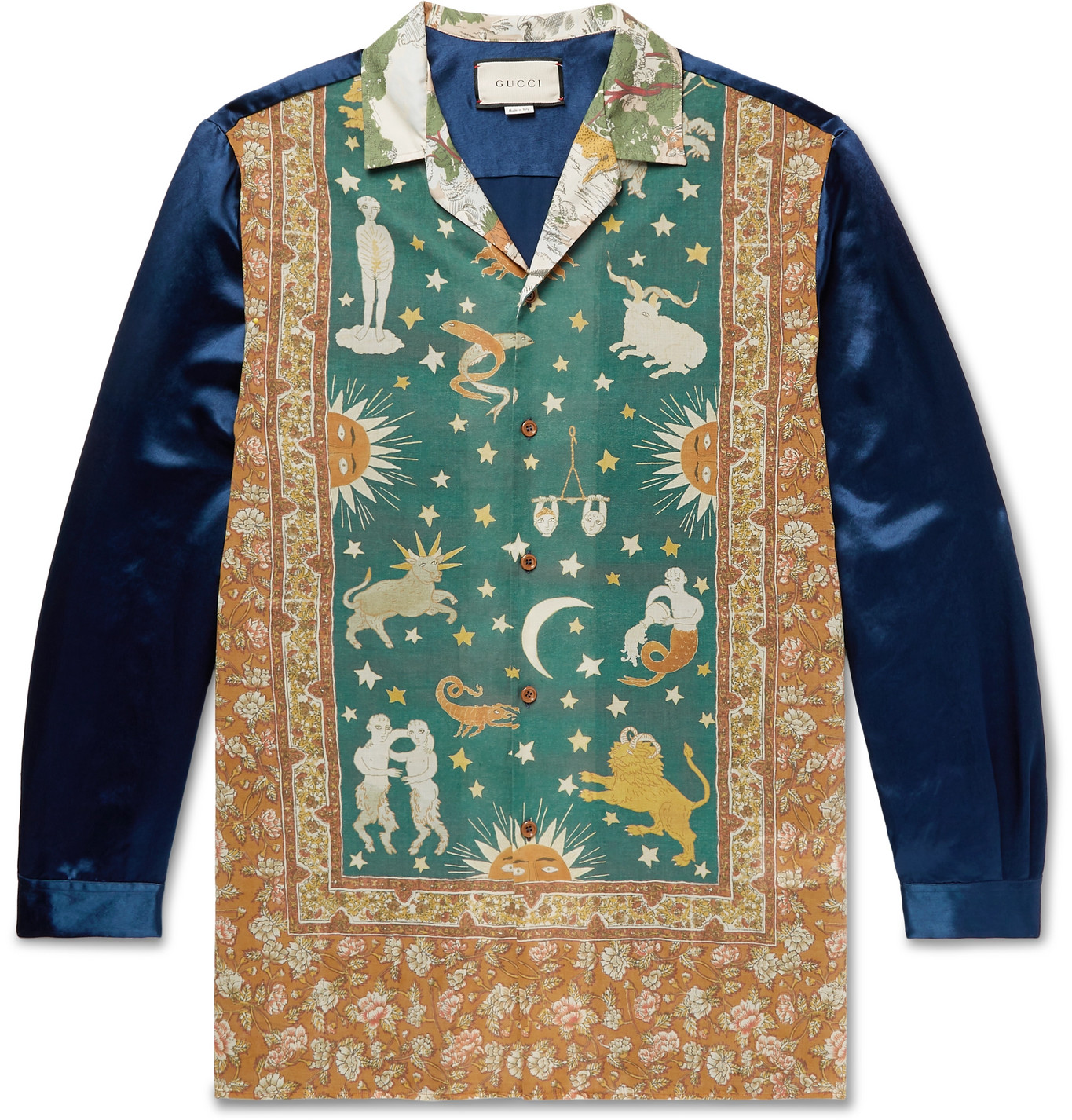 gucci camp collar shirt