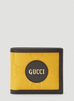 Gucci Eco-Nylon Bi-Fold Wallet in Yellow size One Size Gucci Eco-Nylon Bi-Fold Wallet in Yellow size One Size