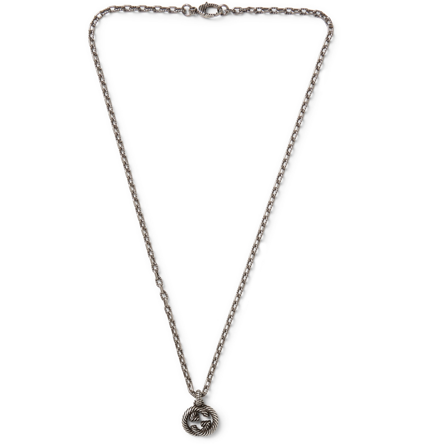 gucci men's necklace silver