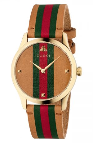 Gucci G-Timeless Leather Strap Watch, 38mm Gucci G-Timeless Leather Strap Watch, 38mm