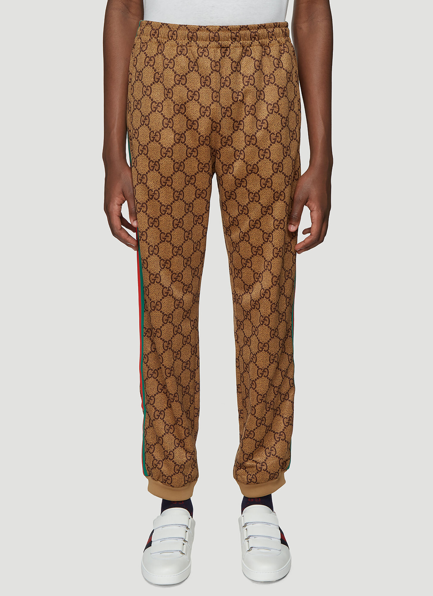 gucci jacquard jogging pants