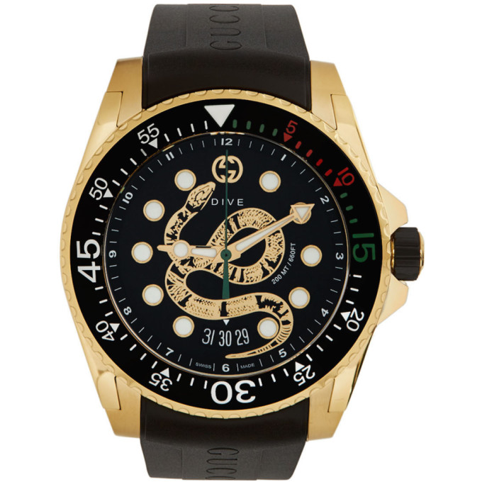 gucci snake dive watch