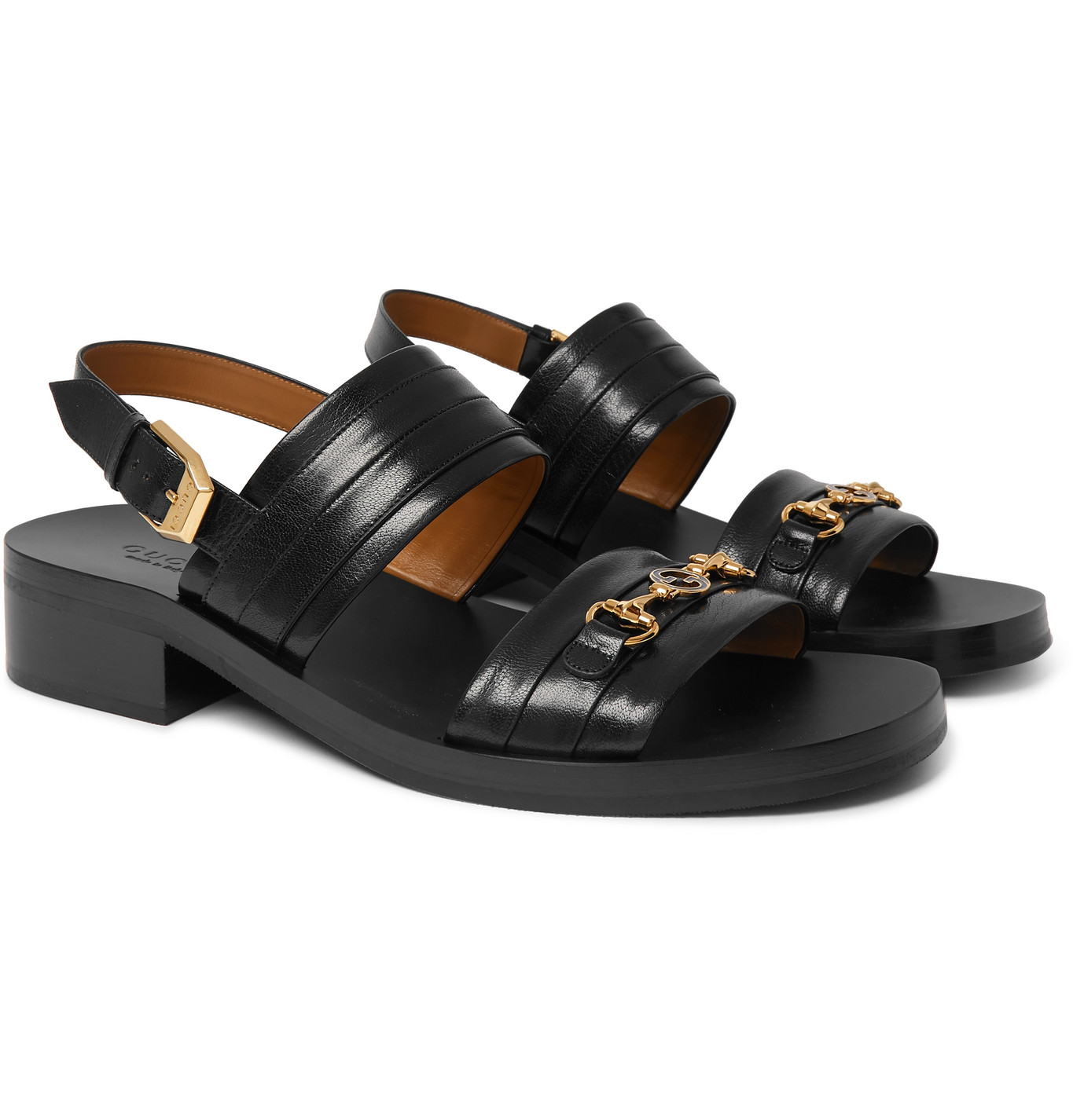 gucci leather sandals