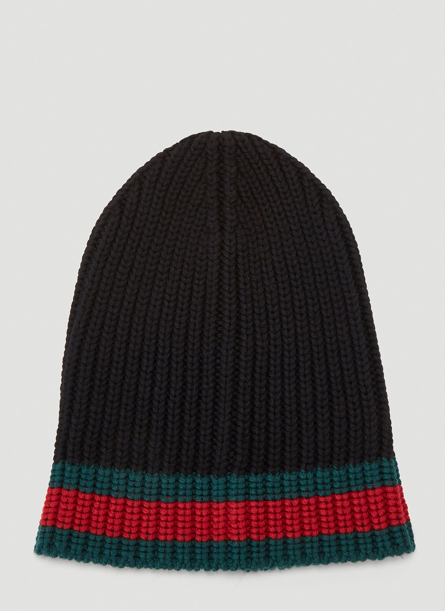 gucci web trim beanie hat
