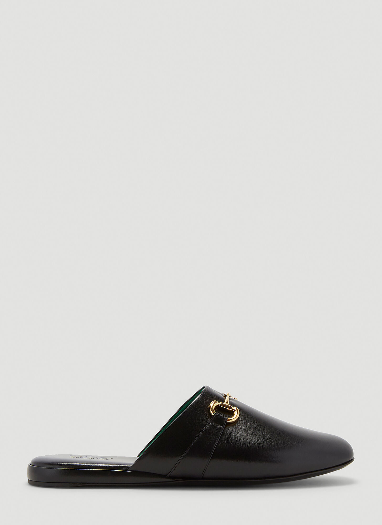 mens gucci leather slides