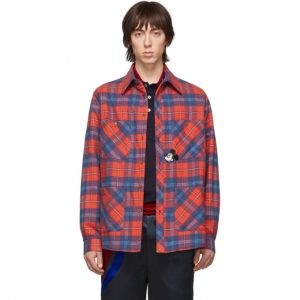 Gucci Red and Blue Disney Edition Check Jacket Gucci Red and Blue Disney Edition Check Jacket