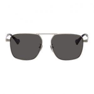 Gucci Silver Square Aviator Sunglasses Gucci Silver Square Aviator Sunglasses