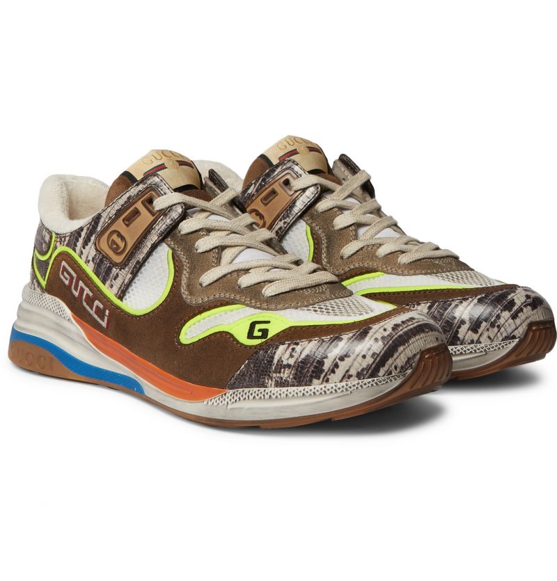 gucci distressed sneakers