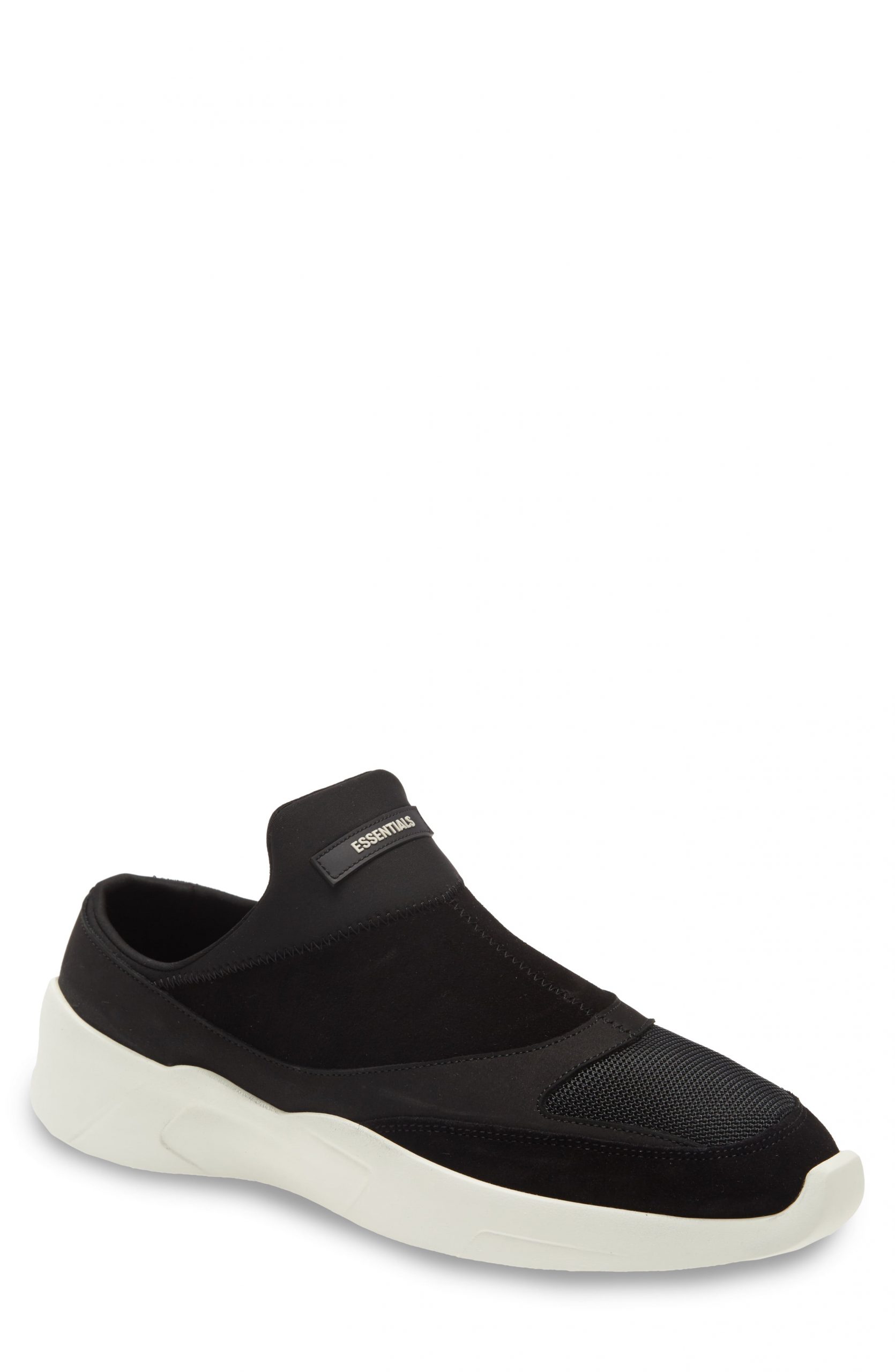 fear of god black backless sneakers