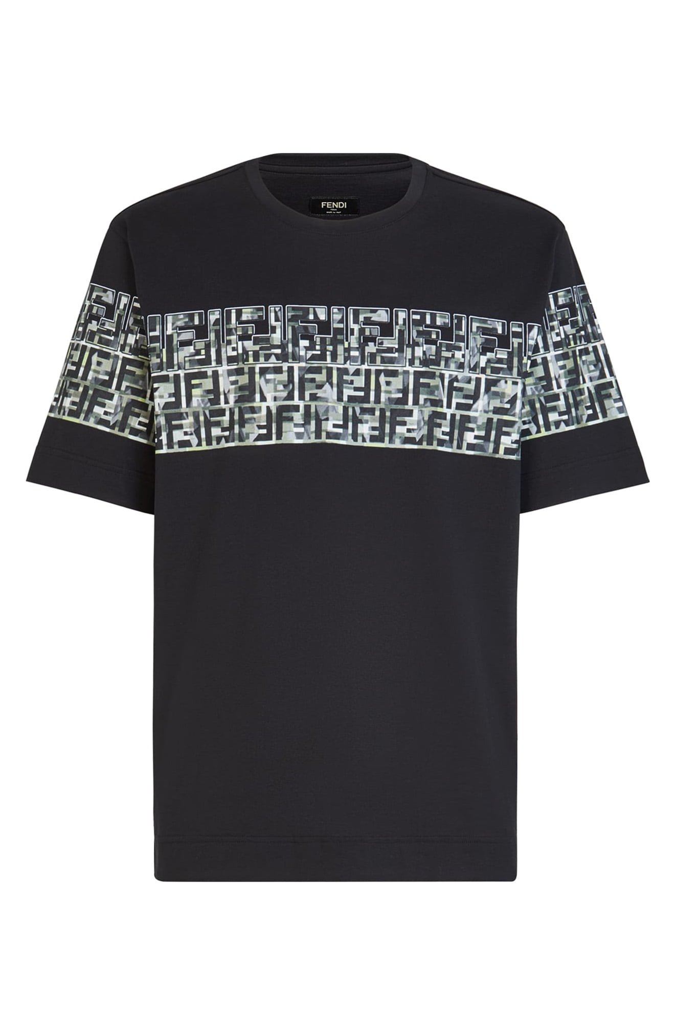 black and white fendi t shirt