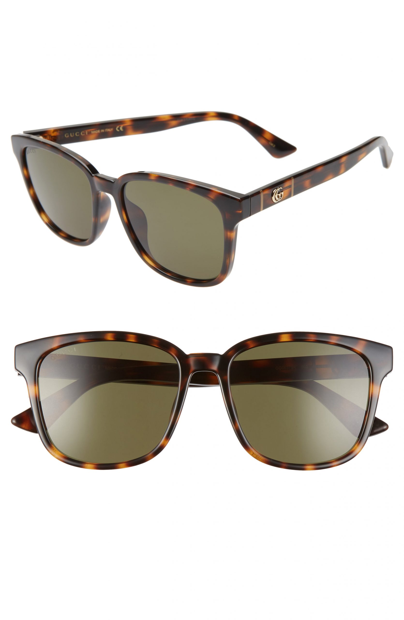 gucci men's square acetate frame sunglasses